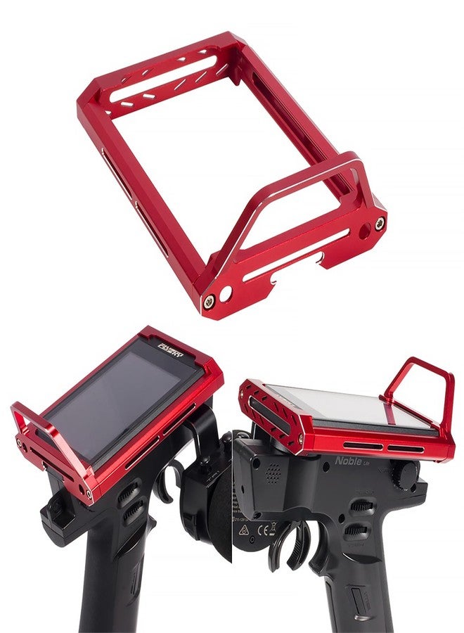TOOMOD Aluminum Alloy RC Remote Radio Controller Bracket Holder Transmitter Protector Frame for Flysky Noble NB4 Pro NB4 Lite NB4 Protect Support (Red) - Image 4